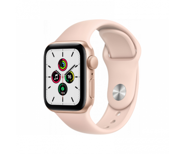 Apple Watch SE 44mm GPS+LTE Gold Aluminum Case w. White Sport Band (MYEP2) б/в